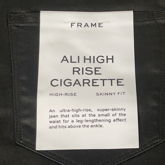 Frame Denim All High Rise Cigarette Skinny Jean Size 25 - Picture 14 of 16
